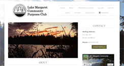 Desktop Screenshot of lakemargaret.org