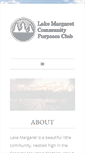 Mobile Screenshot of lakemargaret.org